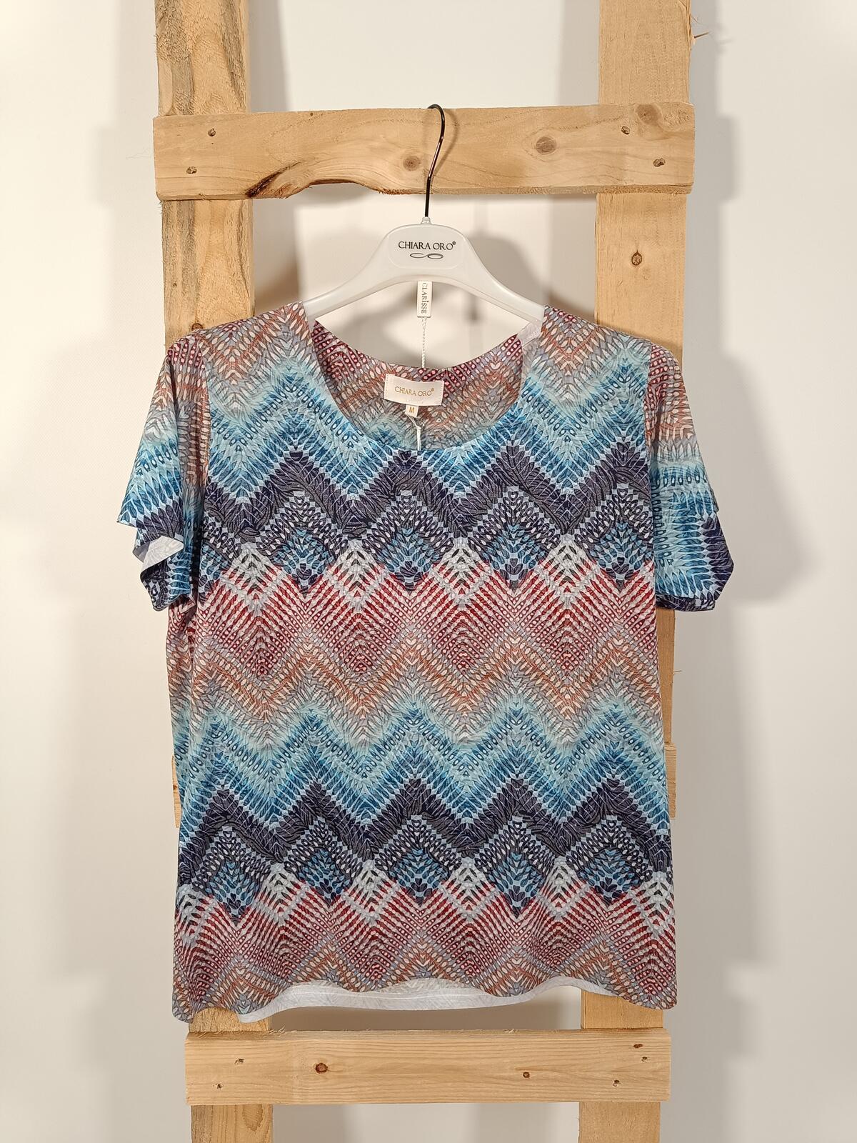 TSHIRT CONFORMATA DONNA M/M 7033LEAF1 370 Tellini S.r.l. Wholesale Clothing